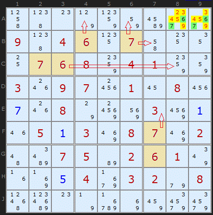 25 x 25 Large Sudoku Solving Hints